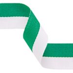 green and white ribbon