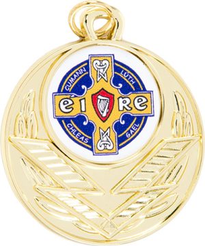 gold medal, Irish cross, celtic