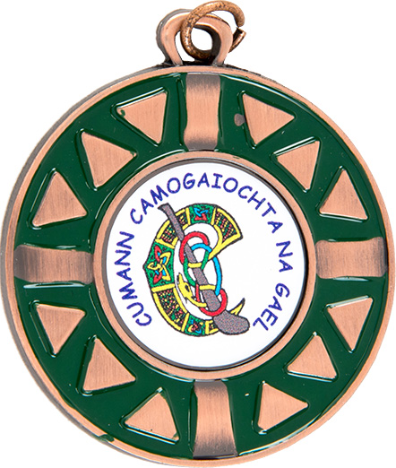 bronze and green medal