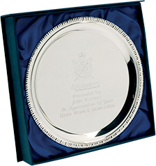 silver tray round