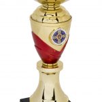 gold and red bowl trophy