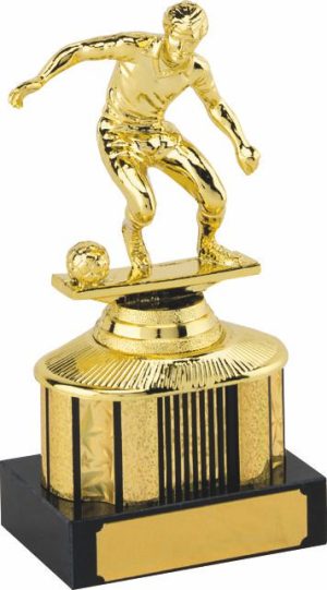 gold soccer trophy, football trophy, man