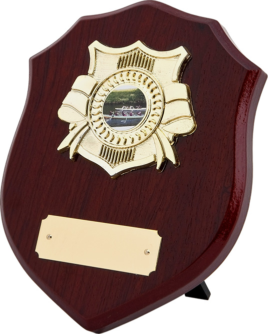 wood Dressed Shield plaque
