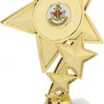 gold star trophy, marble base