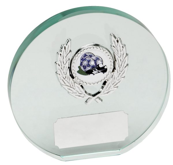 round glass plaque