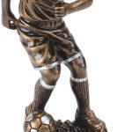 male, man soccer player, football player, trophy