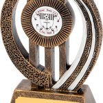 bronze trophy, copper award