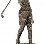 female golfer trophy