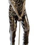 bronze male golfer, putting trophy