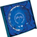 crystal paper weight award