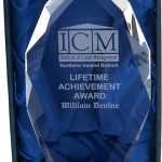 lifetime achievement award, glass