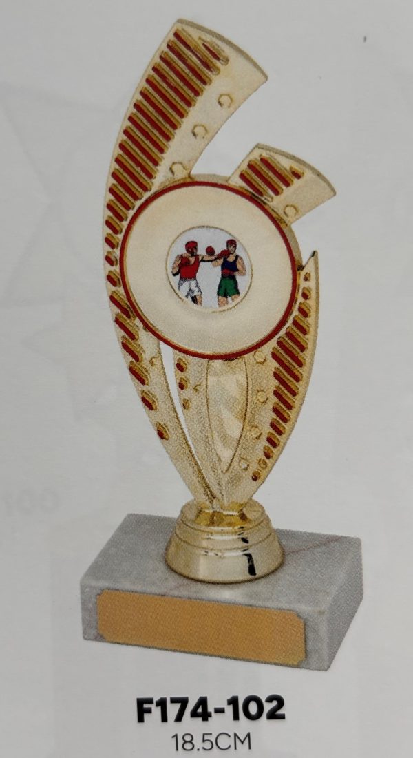 F174-102 18.5CM HOLDER & MARBLE